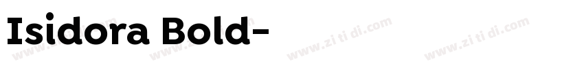Isidora Bold字体转换